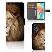 OPPO A58 4G | Telefoonhoesje | Met pasjeshouder | Leeuw