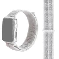 Eenvoudige mode nylon horlogebandje voor Apple Watch serie 5 & 4 44mm/3 & 2 & 1 42mm met Magic stick (zilver)
