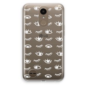Eye pattern #3: LG K10 (2017) Transparant Hoesje