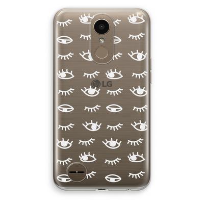 Eye pattern #3: LG K10 (2017) Transparant Hoesje