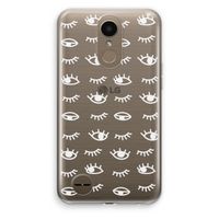 Eye pattern #3: LG K10 (2017) Transparant Hoesje