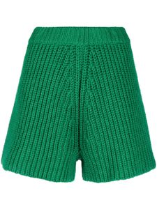 Alanui short en maille à taille haute - Vert