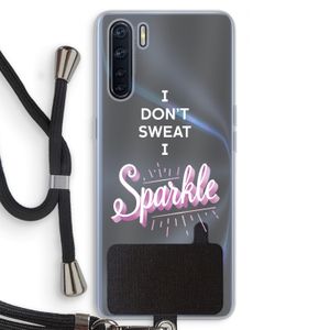 Sparkle quote: Oppo A91 Transparant Hoesje met koord