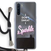 Sparkle quote: Oppo A91 Transparant Hoesje met koord