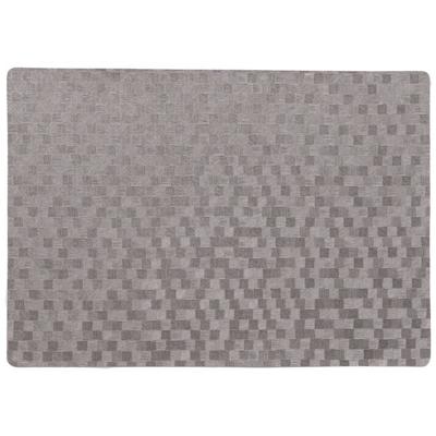Wicotex luxe tafel placemats Stones - PVC - grijs - 30 x 43 cm - met anti slip - en PU coating