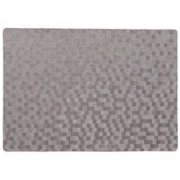 Wicotex luxe tafel placemats Stones - PVC - grijs - 30 x 43 cm - met anti slip - en PU coating