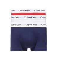 Calvin Klein 3-pack boxershorts trunk low rise wit/blauw/rood - thumbnail