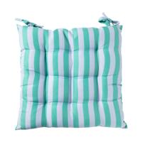 Zitkussen streep - groen/blauw - 40x40 cm
