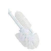 4x Kunststof toiletborstels / wcborstel met randreiniger 37 cm