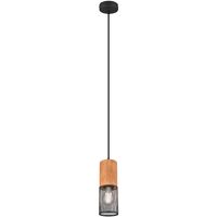 LED Hanglamp - Trion Yosh - E27 Fitting - 1-lichts - Rond - Mat Zwart - Aluminium
