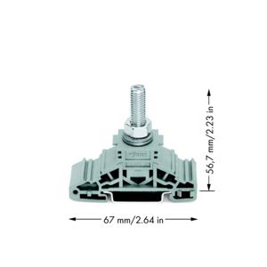 WAGO 885-108 Boutklem Grijs 25 stuk(s)