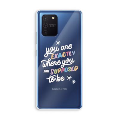 Right Place: Samsung Galaxy Note 10 Lite Transparant Hoesje