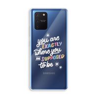 Right Place: Samsung Galaxy Note 10 Lite Transparant Hoesje