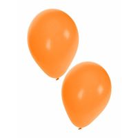 10x stuks Oranje party ballonnen 27 cm