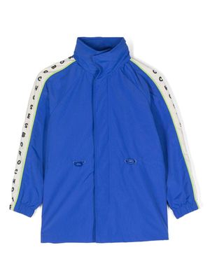 Bobo Choses veste imperméable à bande logo - Bleu