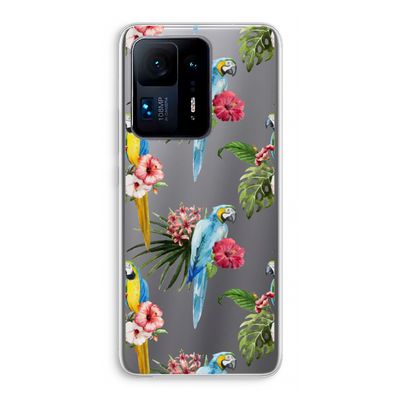 Kleurrijke papegaaien: Xiaomi Mi Mix 4 Transparant Hoesje