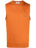 Vivienne Westwood pull sans manches à motif Orb brodé - Orange