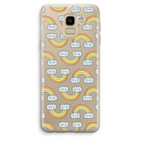 Regenboog: Samsung Galaxy J6 (2018) Transparant Hoesje