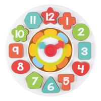 Play houten sorteer vormen - en leerklok , 13dlg.
