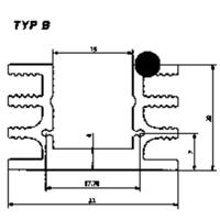 Fischer Elektronik 10022575 SK 76 50 SA Koellichaam 4.2 K/W (l x b x h) 50 x 32 x 20 mm TO-220, TO-126