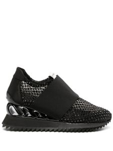 Le Silla Gilda rhinestone-embellished sneakers - Noir