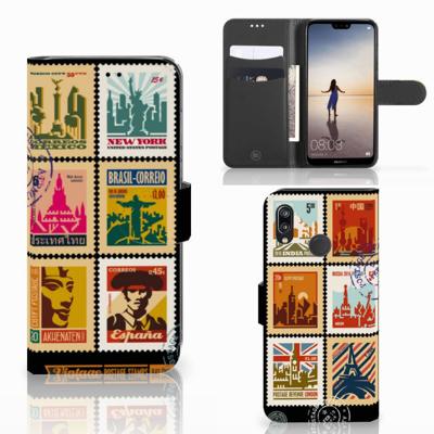 Huawei P20 Lite | Flip Cover | Postzegels