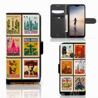 Huawei P20 Lite | Flip Cover | Postzegels