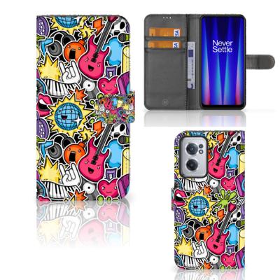 OnePlus Nord CE 2 | Wallet Case | met Pasjes | Punk Rock