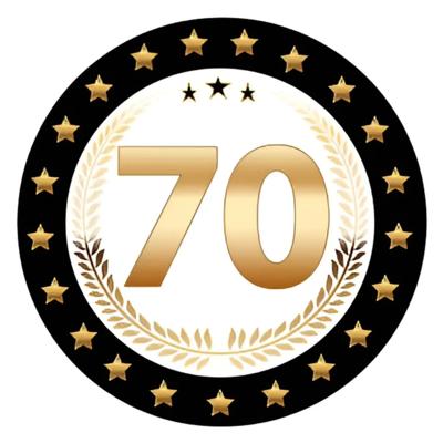 Bierviltjes 70 - 75x stuks - zwart/goud - luxe - verjaardag/jubilea - feestartikelen
