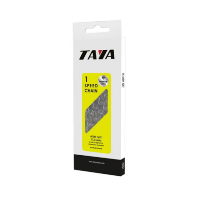 Taya ketting 410h 1/2x1/8 1-speed grijs 112 schakels antiroest
