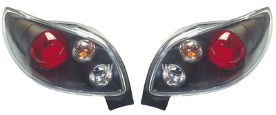 Set Achterlichten passend voor Peugeot 206 CC - Zwart DLPER06J