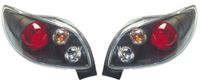 Set Achterlichten passend voor Peugeot 206 CC - Zwart DLPER06J