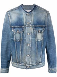 Maison Margiela veste en jean à col rond - Bleu