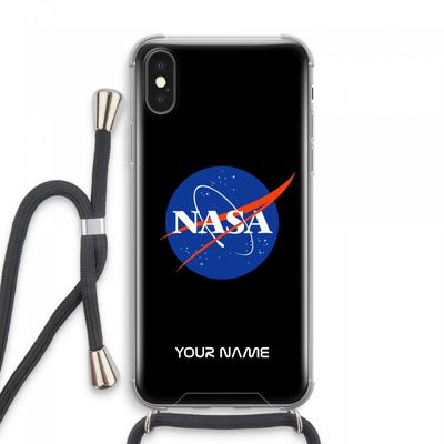 NASA: iPhone XS Max Transparant Hoesje met koord