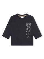 BOSS Kidswear t-shirt à logo imprimé - Bleu