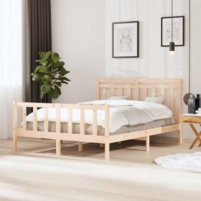 Bedframe massief hout 150x200 cm