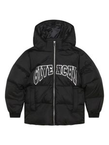 Givenchy Kids doudoune à patch logo - Noir