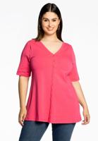 Yoek Tuniek flare knoopjes | Roze | Maat 50/52