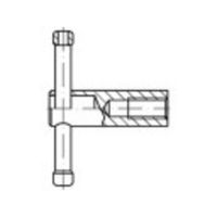 TOOLCRAFT 137877 Knevelmoer M20 DIN 6307 Staal Gebruineerd 1 stuk(s) - thumbnail