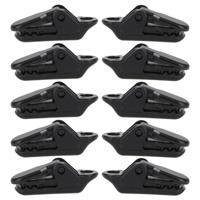 100st tenten accessoires luifel wind touw klem plastic clip Outdoor Camping Tent Alligator CIP haak (zwart)