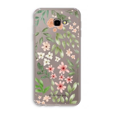Botanical sweet flower heaven: Samsung Galaxy J4 Plus Transparant Hoesje