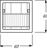 6122/02-84  - EIB, KNX motion detector comfort with multi-lens, 180 degrees, 4 channels, white, 6122/02-84 - thumbnail