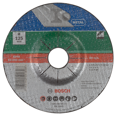 Bosch Accessoires Afbraamschijf gebogen, metaal | 125 X6 Gebogen - 2609256337