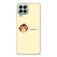 Samsung Galaxy M33 Telefoonhoesje met Naam Monkey - thumbnail