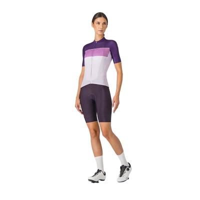 Castelli Elegante jersey korte mouw paars/roze dames