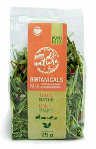 BUNNY NATURE BOTANICALS MINI MIX FRAMBOZENBLAD / BLOEMKOOLBLOESEM 25 GR