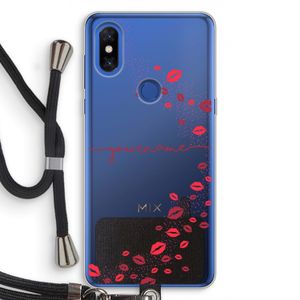 Kusjes: Xiaomi Mi Mix 3 Transparant Hoesje met koord