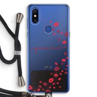 Kusjes: Xiaomi Mi Mix 3 Transparant Hoesje met koord