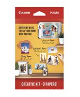 Fotopapier Canon creatieve kit met 3 soorten papier - thumbnail