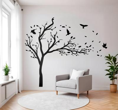 Herfst boom scène muursticker